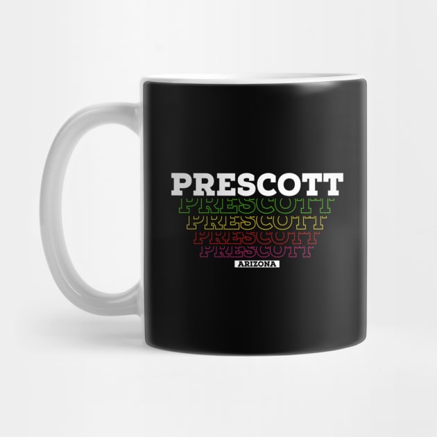 I Love Prescott Arizona USA Vintage by Zen Cosmos Official